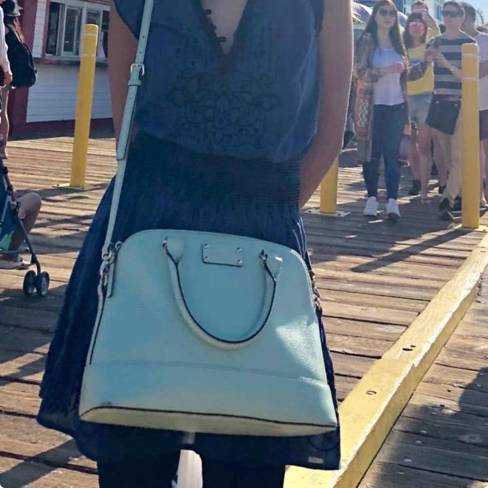 Sold - Kate Spade green mint Leather Handbag - Picture 6 of 6